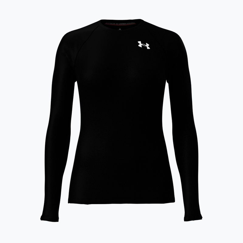 Moteriški treniruočių marškinėliai ilgomis rankovėmis Under Armour HG Authentics Comp LS ultimate black/white