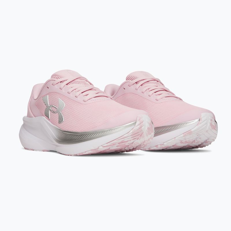 Moteriški bėgimo batai Under Armour Chase prime pink/metallic silver/white 2