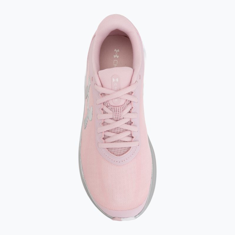 Moteriški bėgimo batai Under Armour Chase prime pink/metallic silver/white 5