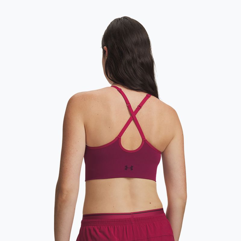 Sportinė liemenėlė Under Armour Vanish Seamless Low claret/ox blood 2