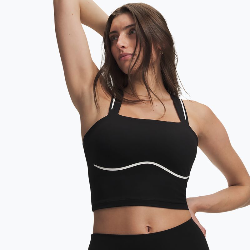 Moteriški treniruočių marškinėliai Under Armour Meridian Contour Tank ultimate black/white/ultimate black 3