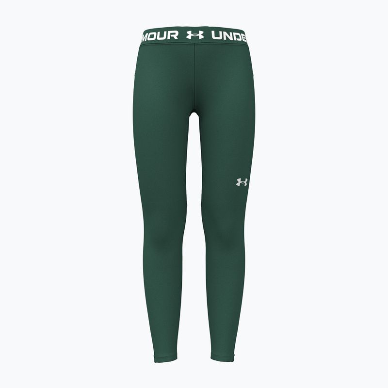 Vaikiškos tamprės Under Armour HeatGear Leggings campus ivy/white