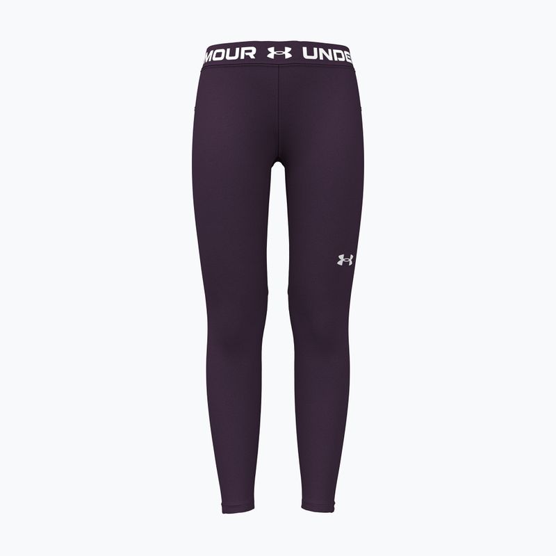 Vaikiškos tamprės Under Armour HeatGear Leggings purple echo/white