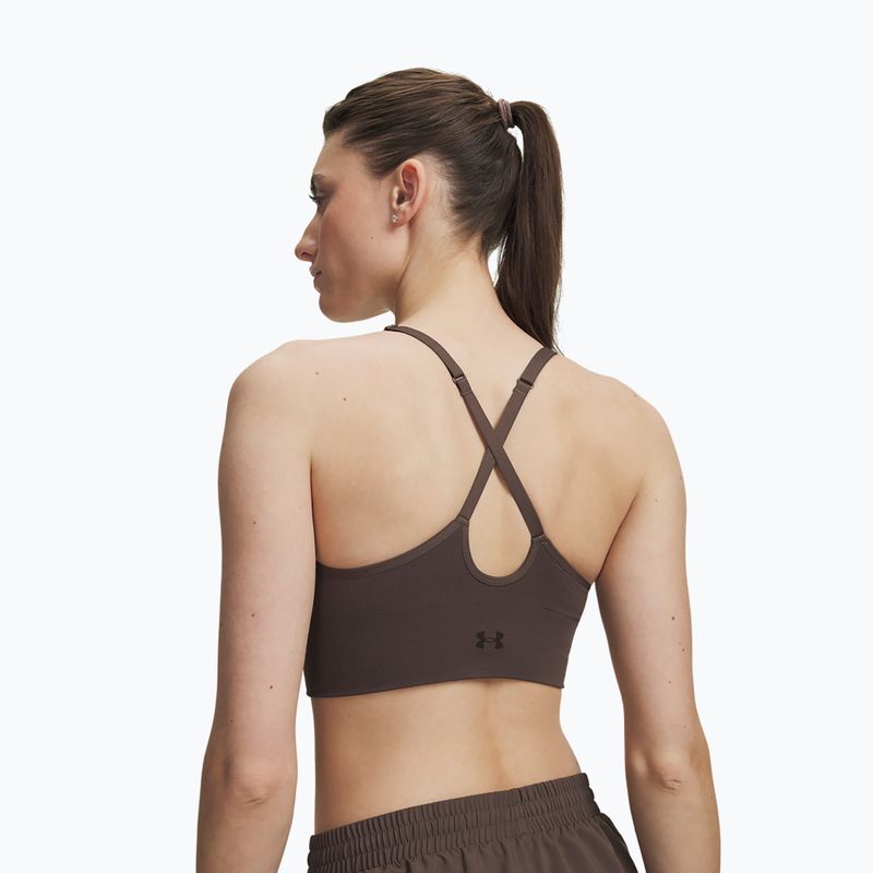 Sportinė liemenėlė Under Armour Vanish Seamless Low peppercorn/kona brown 2