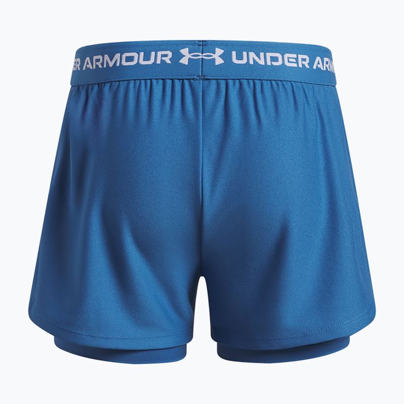 Treniruočių šortai vaikams Under Armour UA Tech Play Up 2IN1 Shorts aegean blue/white 2