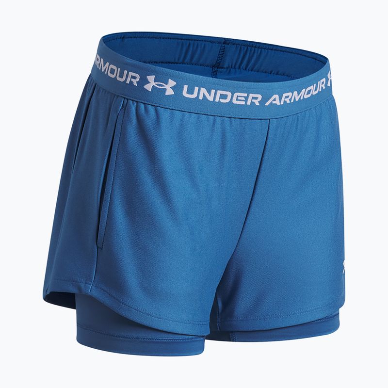 Treniruočių šortai vaikams Under Armour UA Tech Play Up 2IN1 Shorts aegean blue/white 3