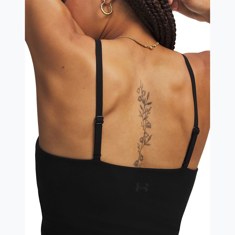 Moteriški treniruočių marškinėliai Under Armour Meridian Support Tank ultimate black/ultimate black 4