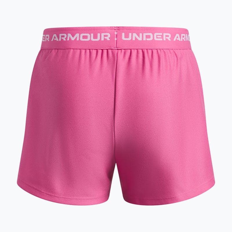 Treniruočių šortai vaikams Under Armour UA Tech Play Up 2IN1 Shorts pink frenzy/white 2