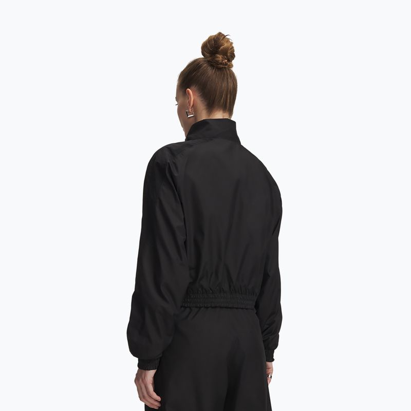 Moteriška treniruočių striukė Under Armour Rival Woven Jacket ultimate black/white 2