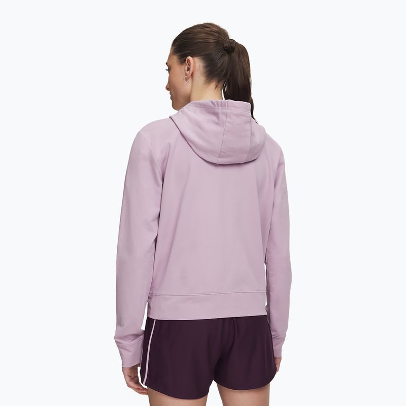 Moteriškas džemperis Under Armour Sport Terry FZ mauve pink/white 2