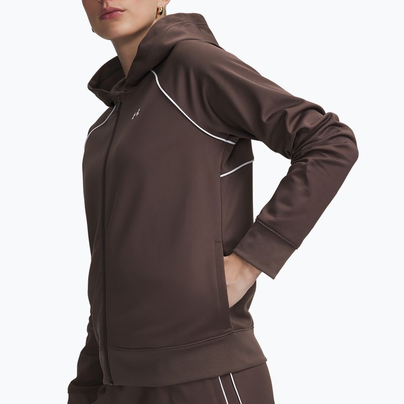 Moteriškas sportinis kostiumas Under Armour Rival Tricot Tracksuit HD peppercorn/white 3