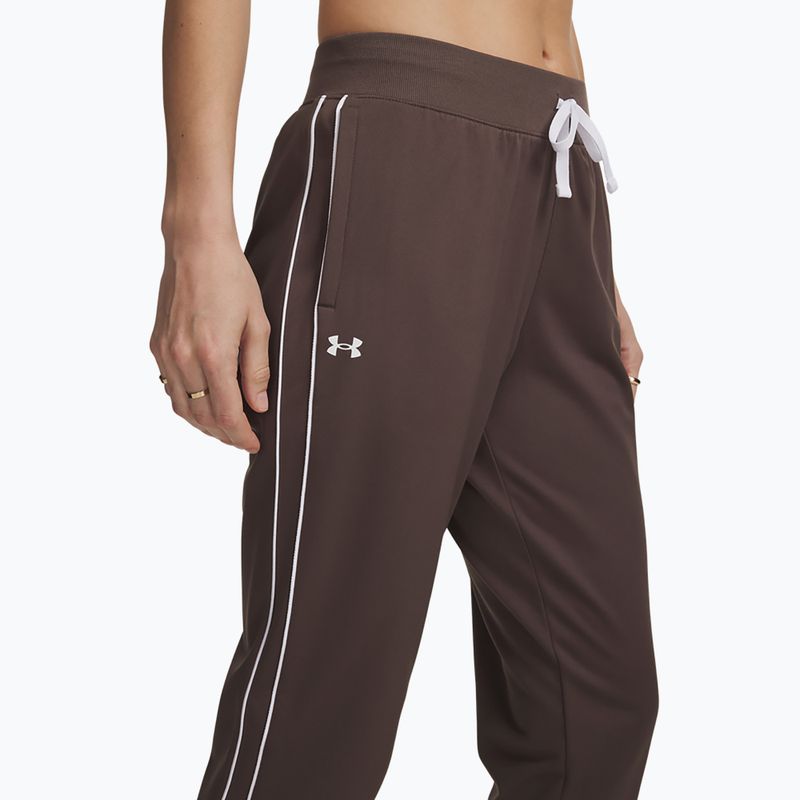 Moteriškas sportinis kostiumas Under Armour Rival Tricot Tracksuit HD peppercorn/white 4