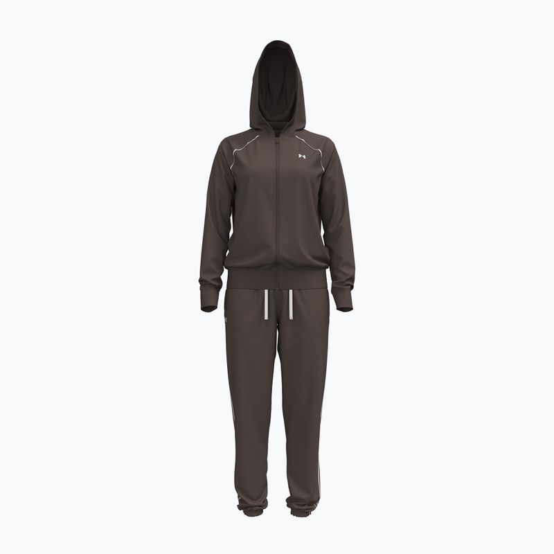Moteriškas sportinis kostiumas Under Armour Rival Tricot Tracksuit HD peppercorn/white 5