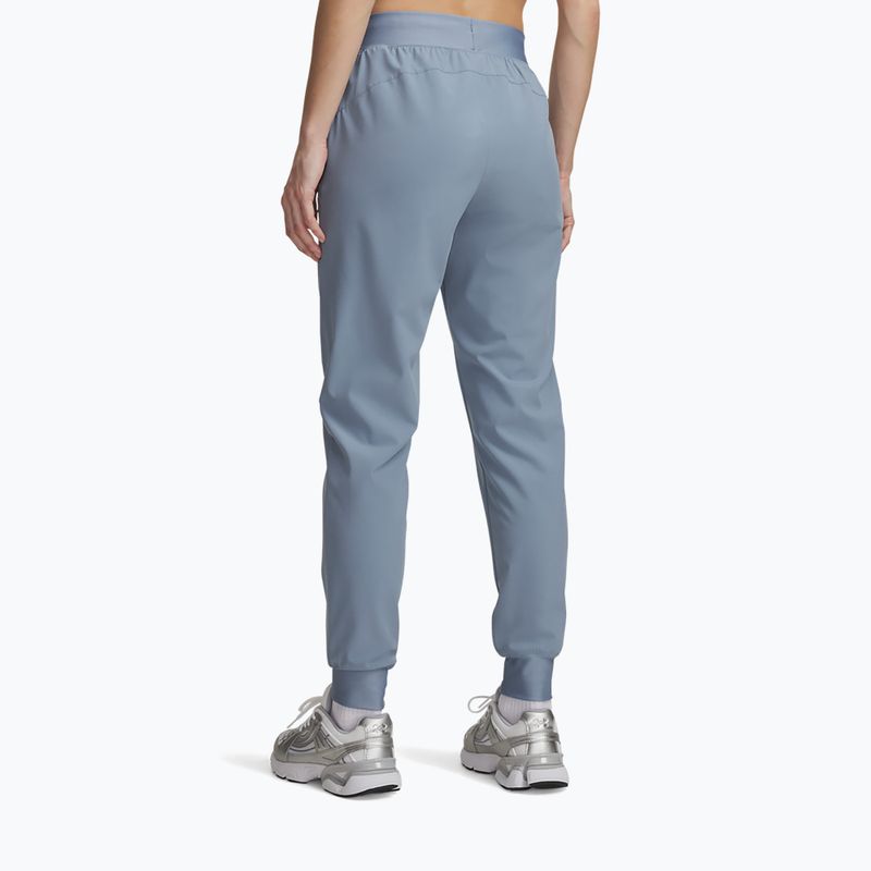 Moteriškos treniruočių kelnės Under Armour Sport High Rise Woven Pant blue wind/black 3