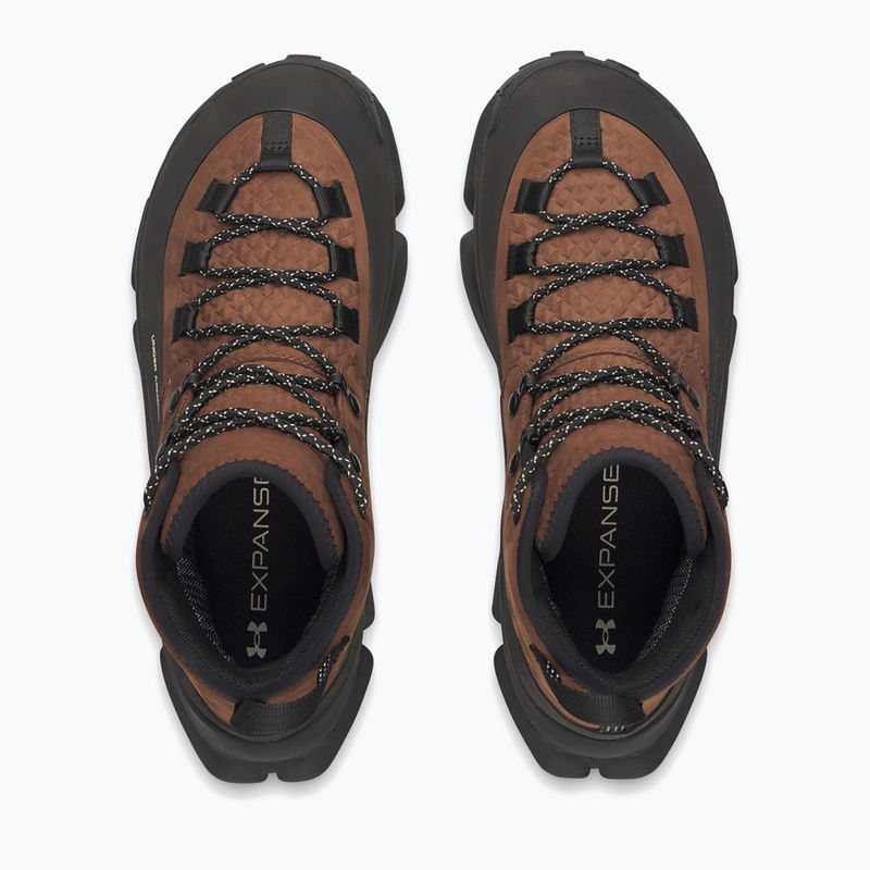 Vyriški žygio batai Under Armour Charged Expanse Mid LTHR WP Incense Brown/Black/Khaki Base 3