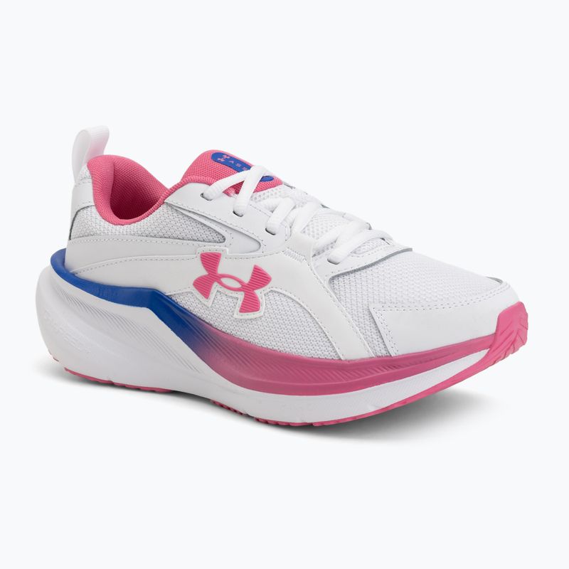 Moteriški bėgimo batai Under Armour Assert 11 white/pink frenzy/pink frenzy