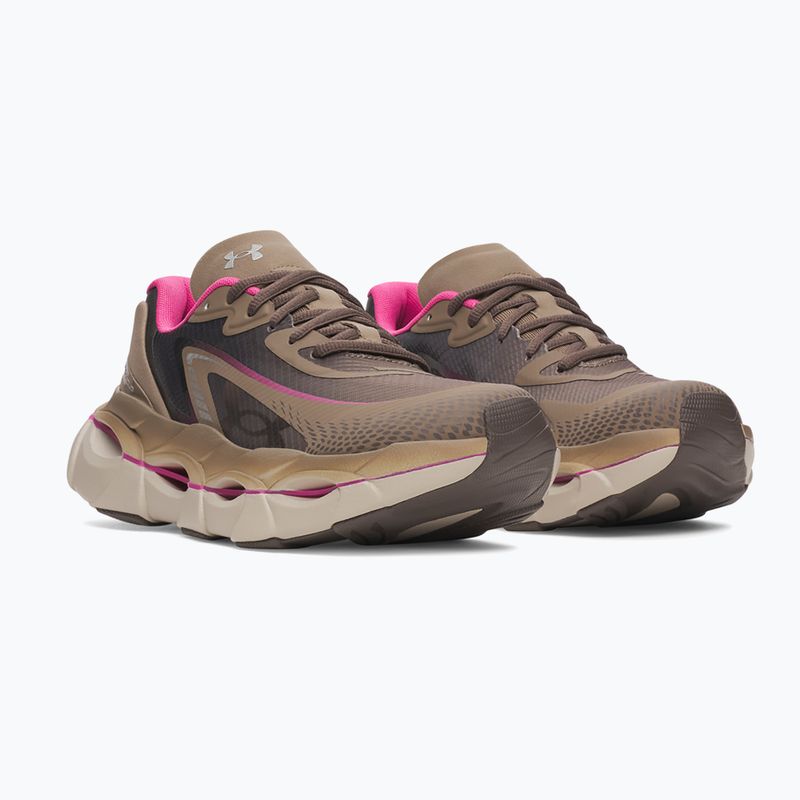 Moteriški bėgimo batai Under Armour Halo Racer 2 desert taupe/virtual pink/peppercorn 2