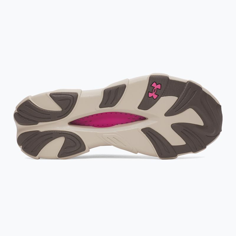 Moteriški bėgimo batai Under Armour Halo Racer 2 desert taupe/virtual pink/peppercorn 4