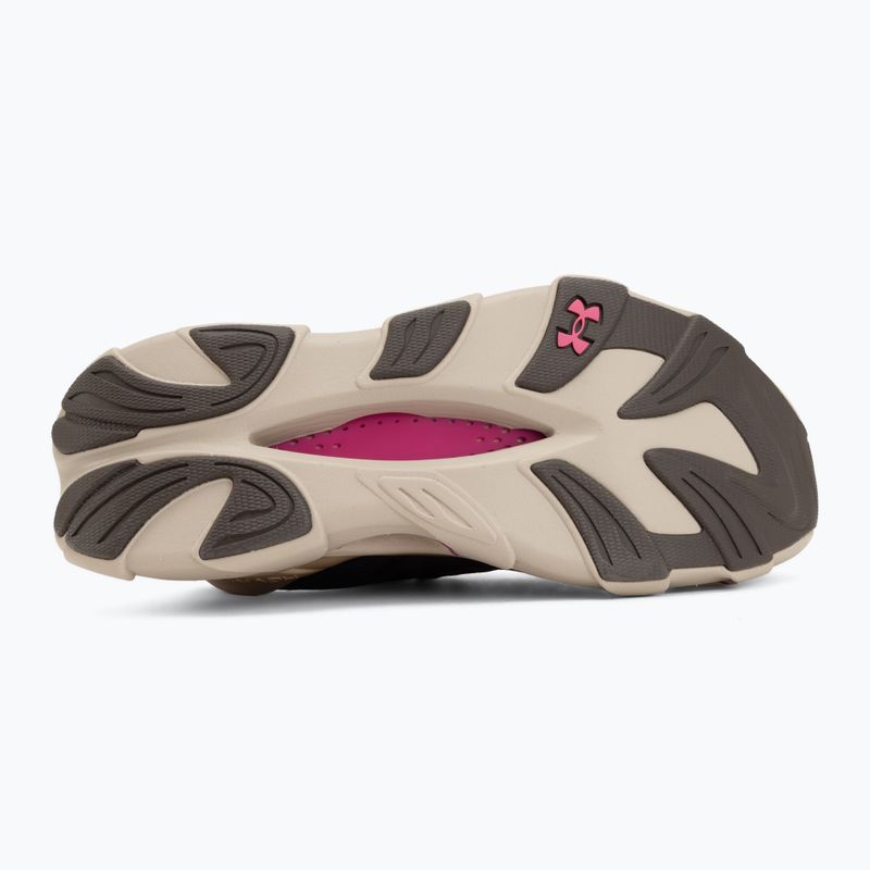 Moteriški bėgimo batai Under Armour Halo Racer 2 desert taupe/virtual pink/peppercorn 4