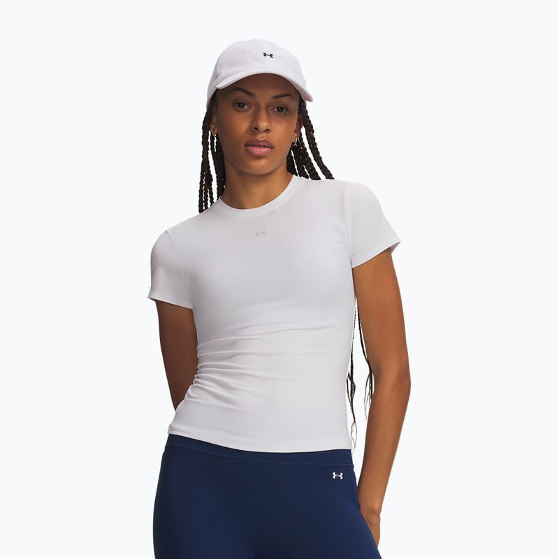 Moteriški treniruočių marškinėliai Under Armour Motion Fitted SS white/halo gray