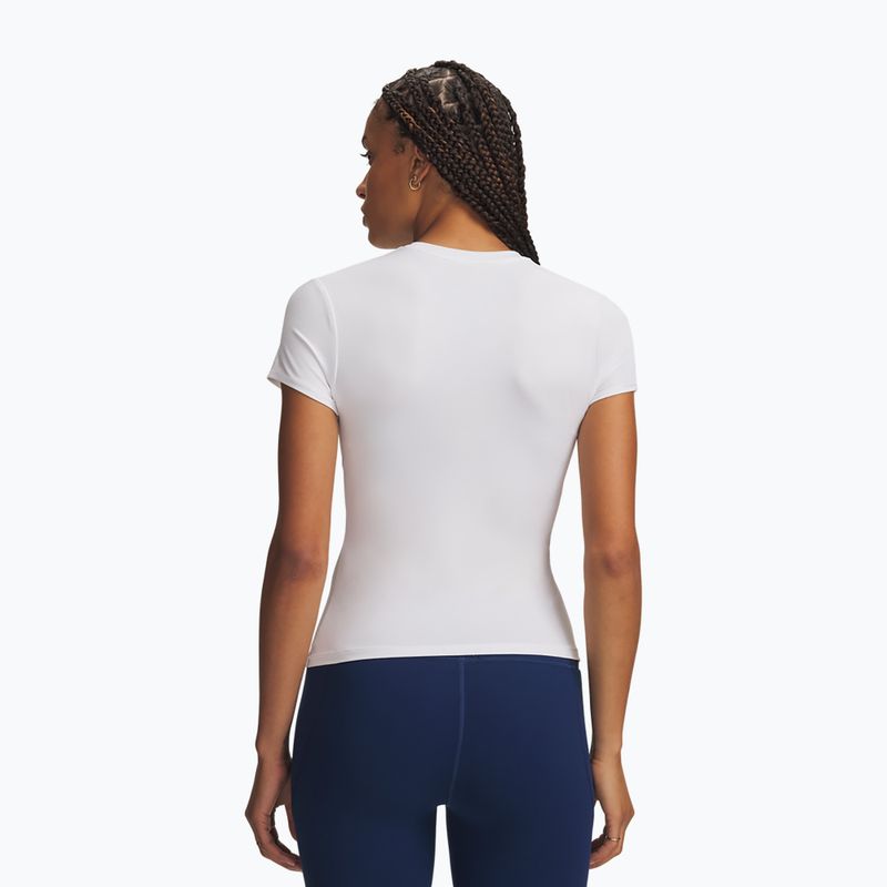 Moteriški treniruočių marškinėliai Under Armour Motion Fitted SS white/halo gray 2