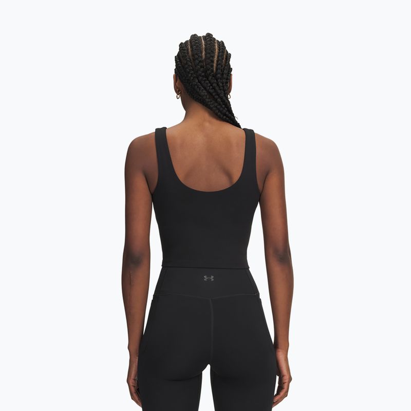 Moteriški treniruočių marškinėliai Under Armour Motion Tank ultimate black/white 2