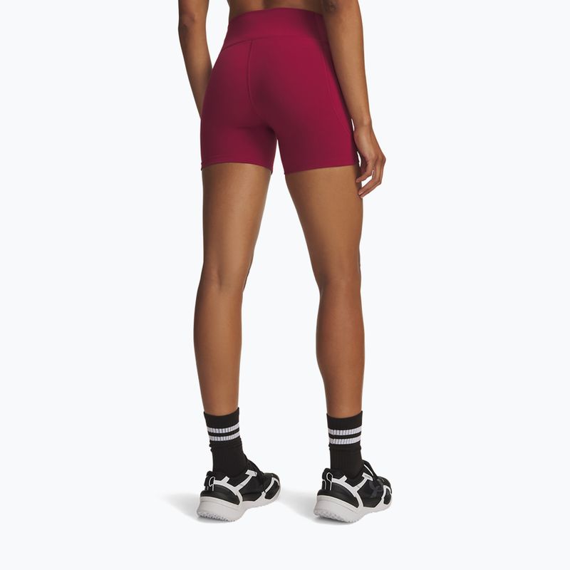 Moteriški treniruočių šortai Under Armour Motion Middy claret/ox blood 3