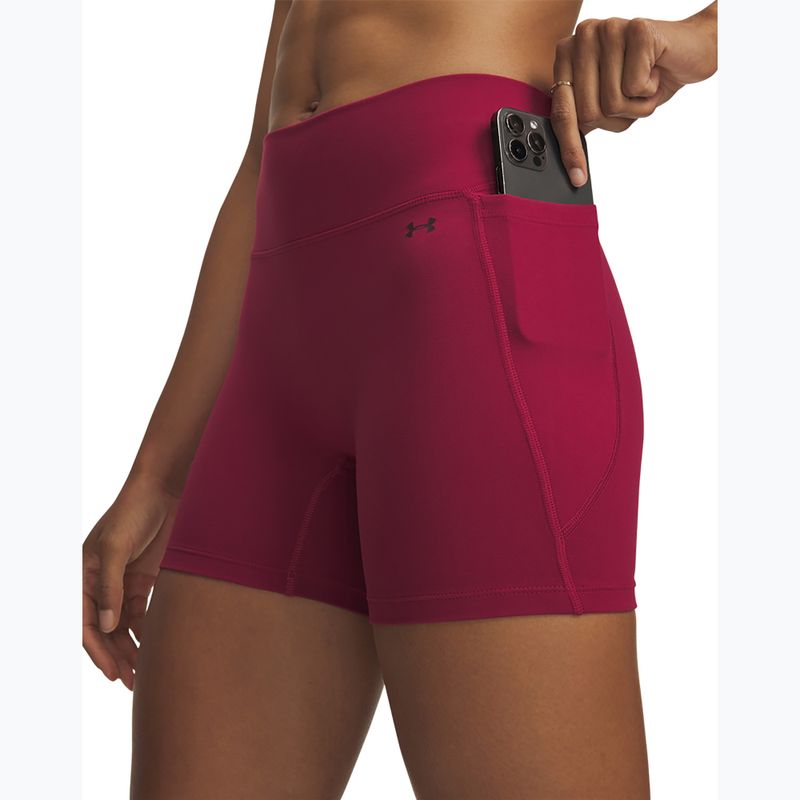 Moteriški treniruočių šortai Under Armour Motion Middy claret/ox blood 4