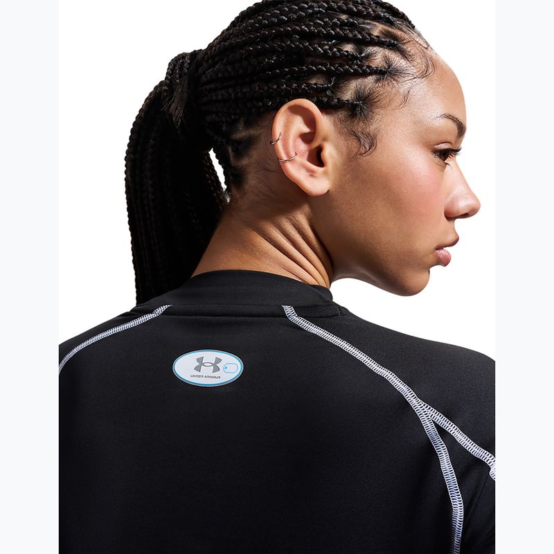 Moteriški treniruočių marškinėliai ilgomis rankovėmis Under Armour ColdGear Elite Mock ultimate black/reflective 7
