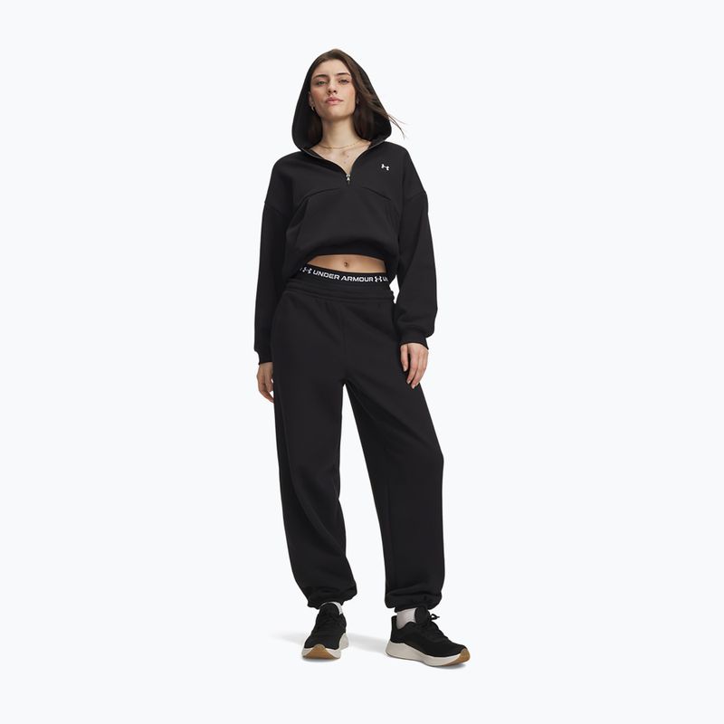 Moteriškos kelnės Under Armour Icon Fleece Gym Pant ultimate black/white 2