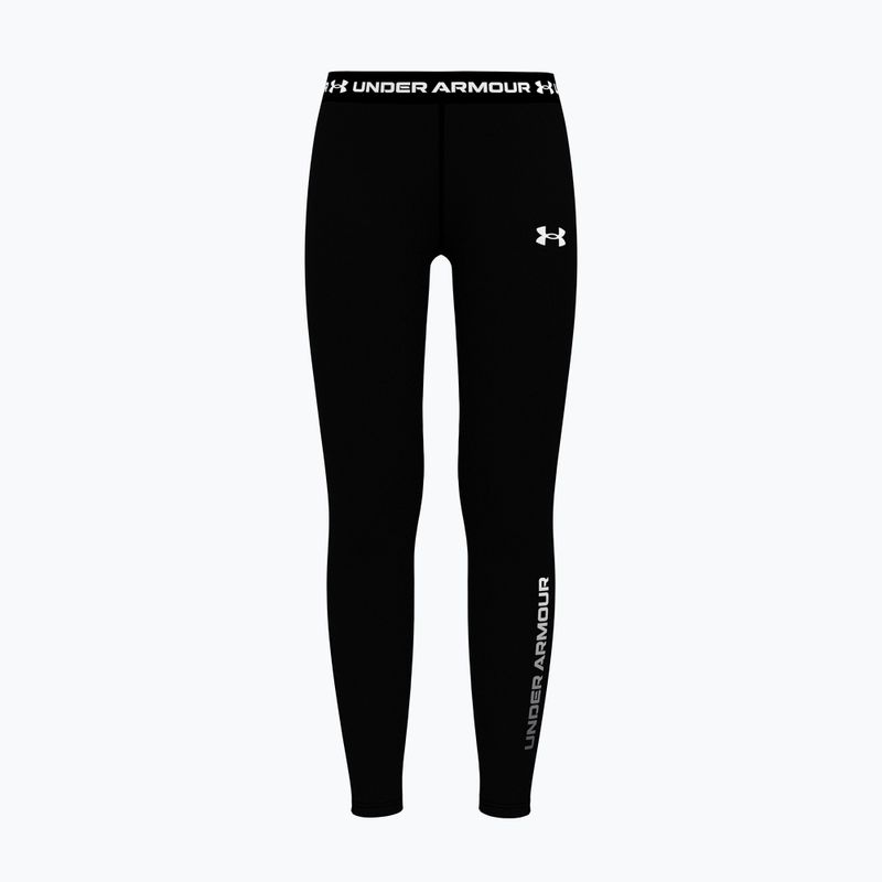 Vaikiškos tamprės Under Armour HeatGear Branded Leggings black/white