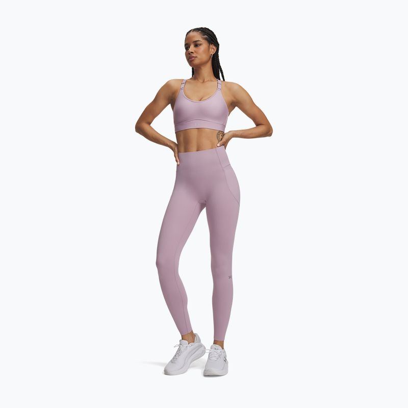 Moteriškos treniruočių tamprės Under Armour Vanish Elite Leggings mauve pink/metallic silver 2