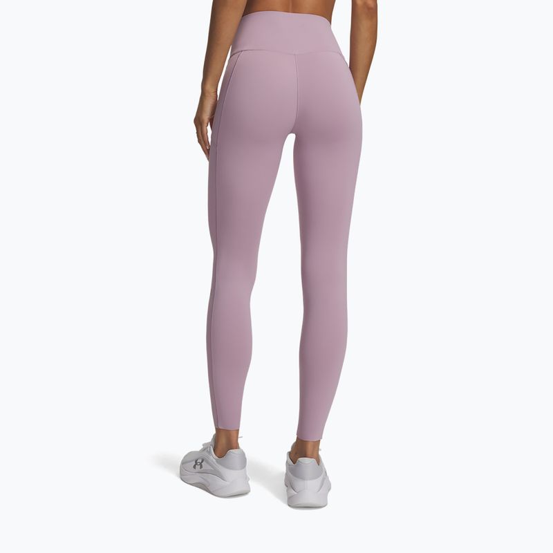 Moteriškos treniruočių tamprės Under Armour Vanish Elite Leggings mauve pink/metallic silver 3