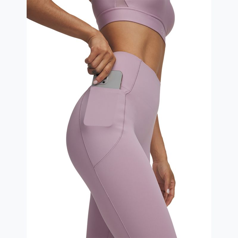 Moteriškos treniruočių tamprės Under Armour Vanish Elite Leggings mauve pink/metallic silver 4