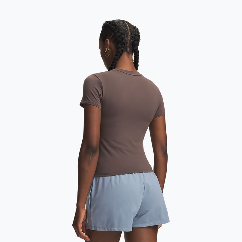 Moteriški treniruočių marškinėliai Under Armour Motion Fitted SS peppercorn/white 2