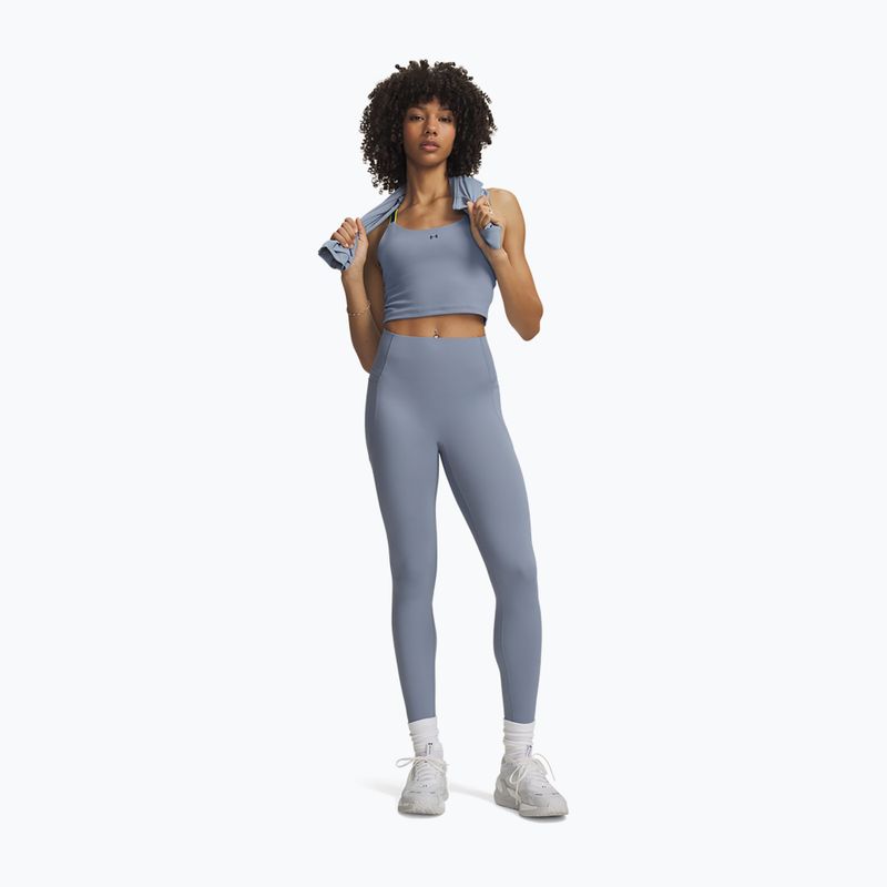 Moteriškos treniruočių tamprės Under Armour Vanish Elite Leggings blue wind/metallic silver 2