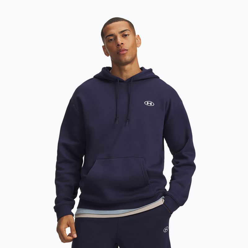 Vyriškas džemperis Under Armour Rival Fleece Hoodie midnight navy/white