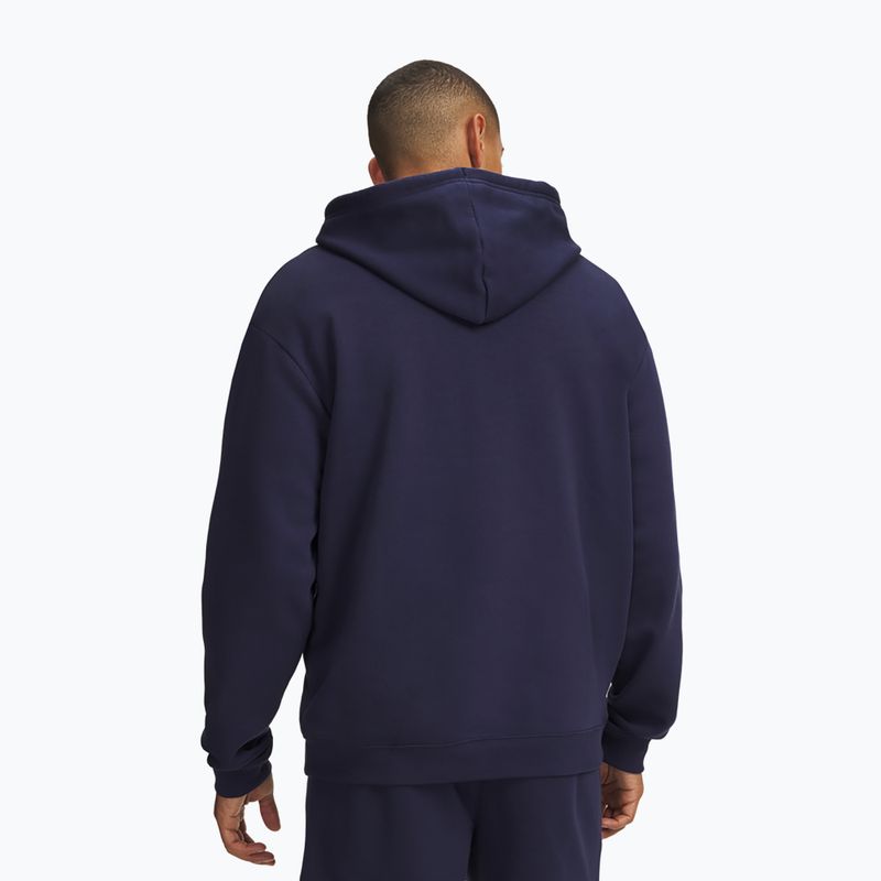 Vyriškas džemperis Under Armour Rival Fleece Hoodie midnight navy/white 2