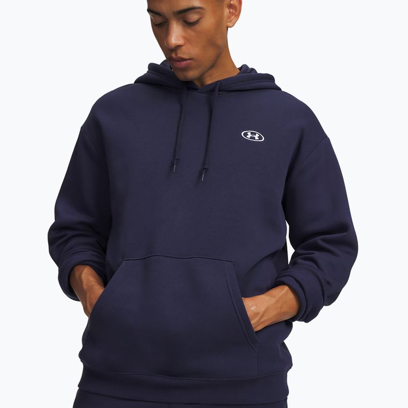 Vyriškas džemperis Under Armour Rival Fleece Hoodie midnight navy/white 3