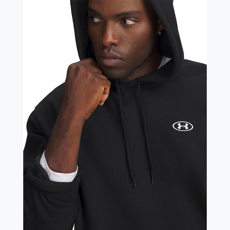 Vyriškas džemperis Under Armour Rival Fleece Hoodie ultimate black/white 3
