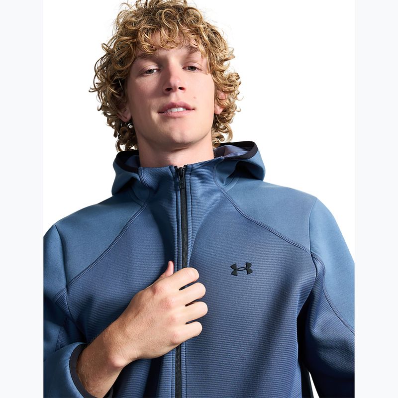 Vyriškas treniruočių džemperis Under Armour Unstoppable Fleece downpour gray/black 5