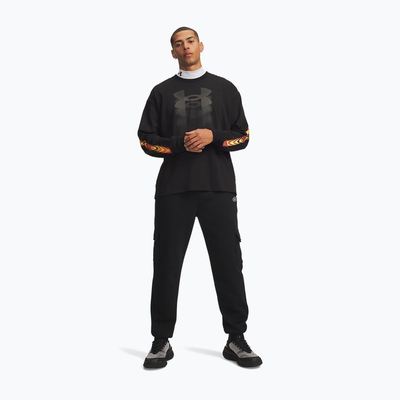 Vyriškos kelnės Under Armour Rival Fleece Cargo ultimate black/white 2