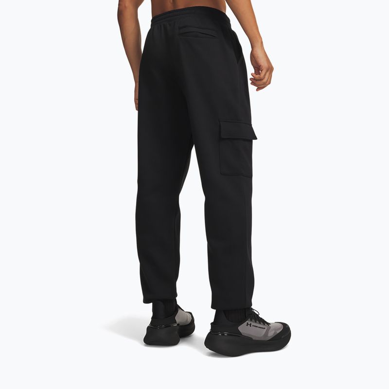 Vyriškos kelnės Under Armour Rival Fleece Cargo ultimate black/white 3