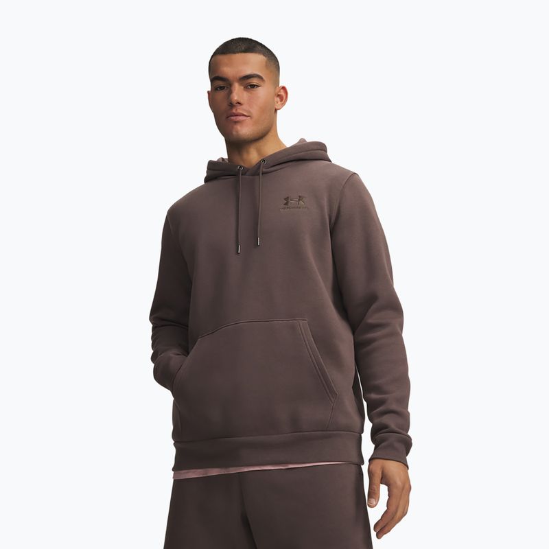 Vyriškas džemperis Under Armour Essential Fleece Hoodie peppercorn/peppercorn