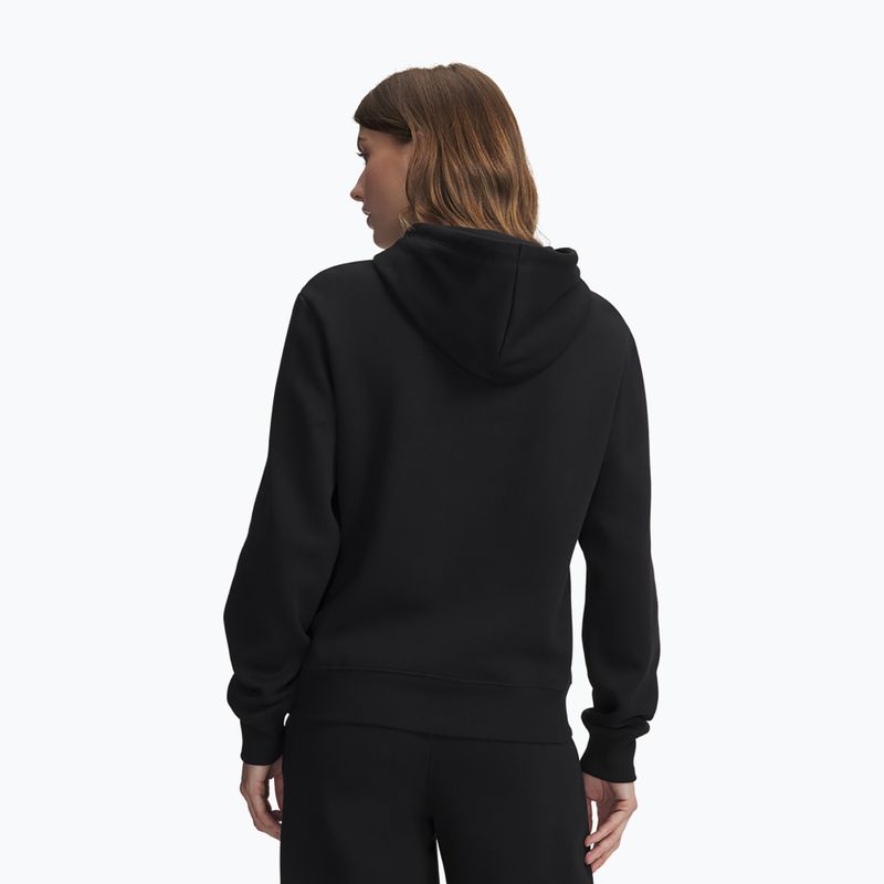 Moteriškas džemperis Under Armour Rival Fleece Hoodie ultimate black/white 2