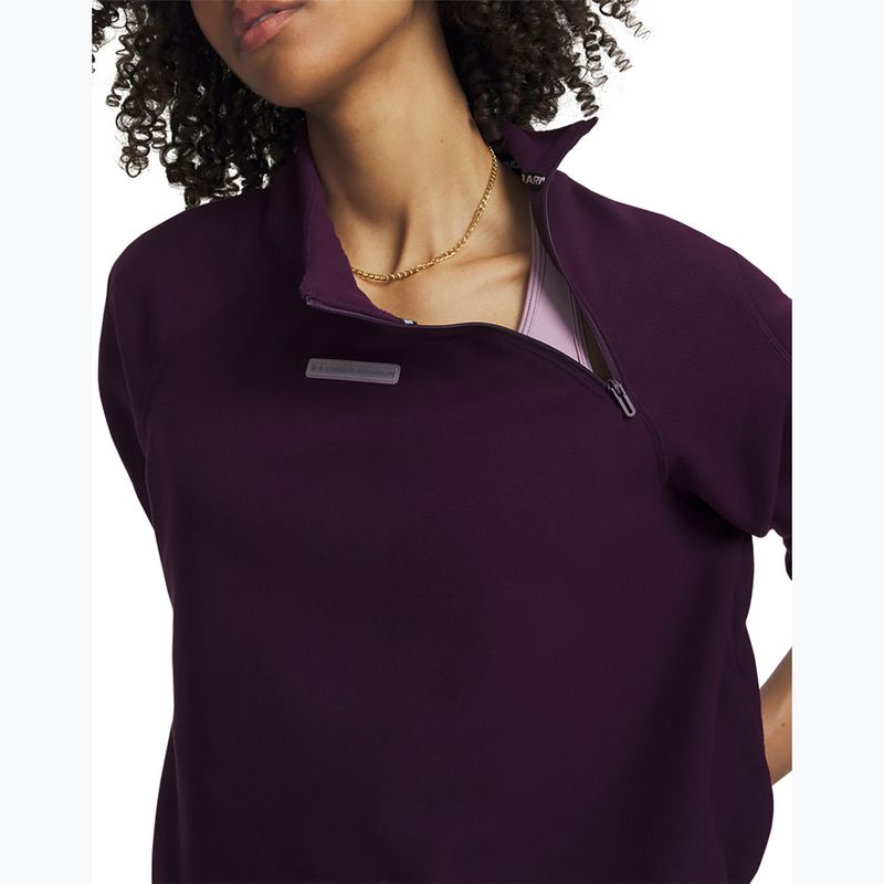 Moteriškas treniruočių džemperis Under Armour Performance Fleece Qz purple echo/purple echo 3