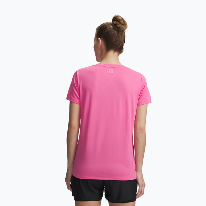 Moteriški treniruočių marškinėliai Under Armour Tech SSV Solid pink frenzy/prime pink 2