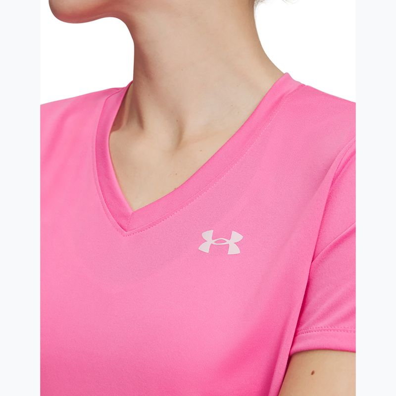 Moteriški treniruočių marškinėliai Under Armour Tech SSV Solid pink frenzy/prime pink 3