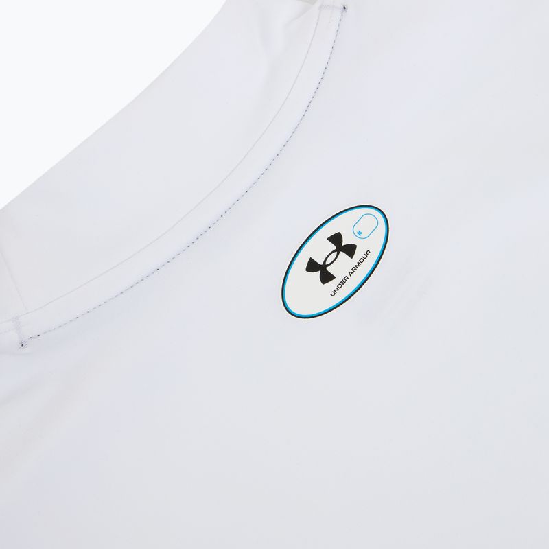 Moteriški treniruočių marškinėliai ilgomis rankovėmis Under Armour ColdGear Mock LS white/halo gray 6
