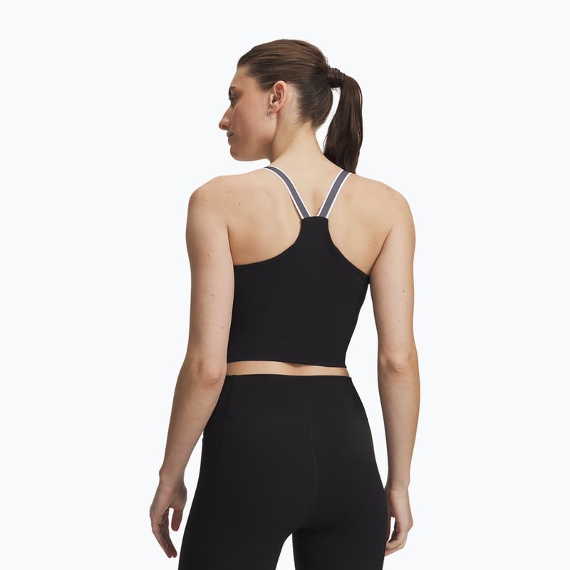 Moteriški treniruočių marškinėliai Under Armour Motion Sport Tape Tank ultimate black/castlerock/white 2